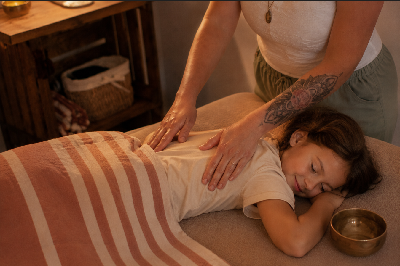Massage ayurvédique Abhyanga pour enfant